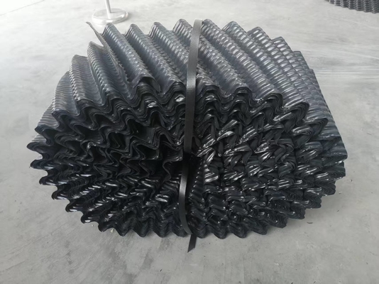 PVC/PP充填逆流冷却塔グリッドトリクル充填耐UV黒色プラスチックメッシュ充填材インフィル、耐久冷却用